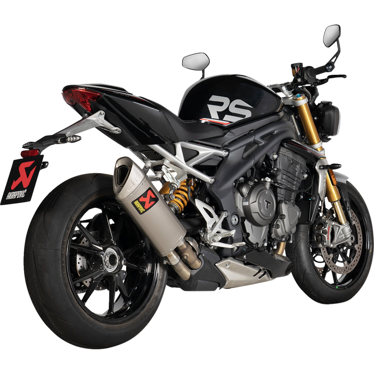 Akrapovic Slip-On Line Muffler - S-T12SO5-HAPXLT Triumph Speed Triple 1200 2021-2024