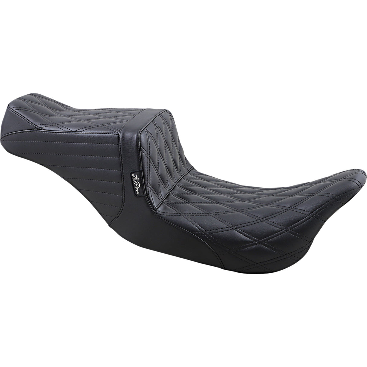 LePera Tailwhip Seat Double Diamond Black - LK-587DD For Harley Touring 2008-2023