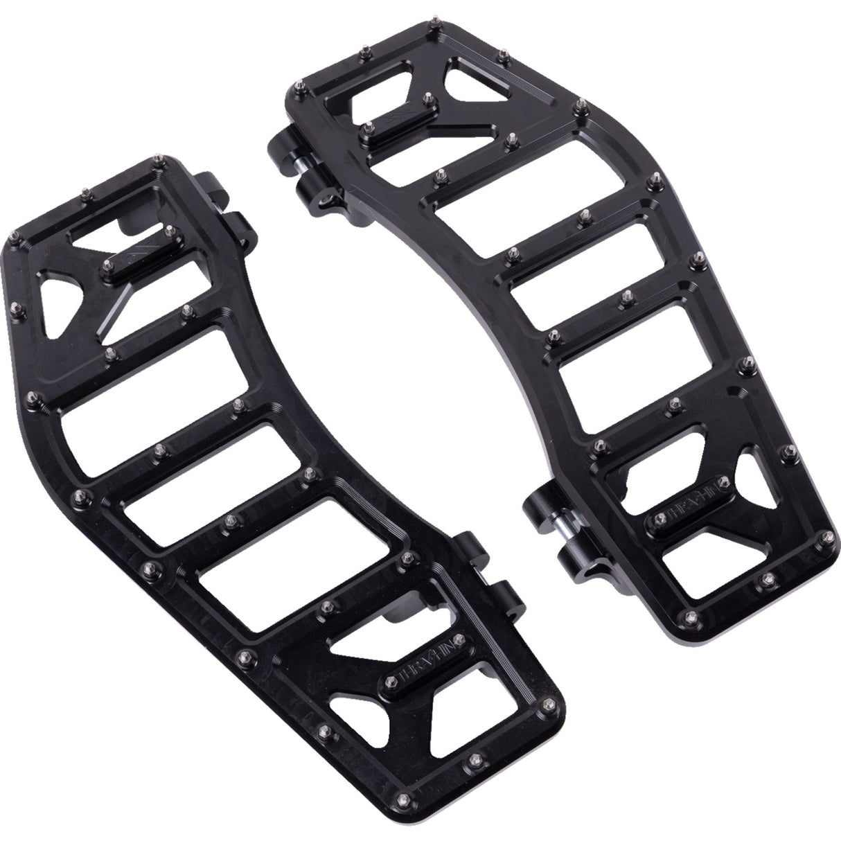 Thrashin Supply CO. Aggressor Floorboards Black - TSC-2219-1 For Harley Touring 1984-2026