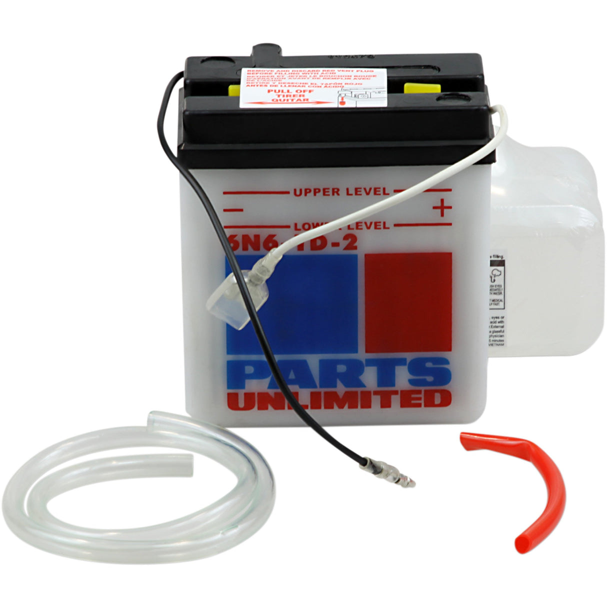 PARTS UNLIMITED 2113-0128 Conventional Battery Kit Battery - 6N6-1D-2