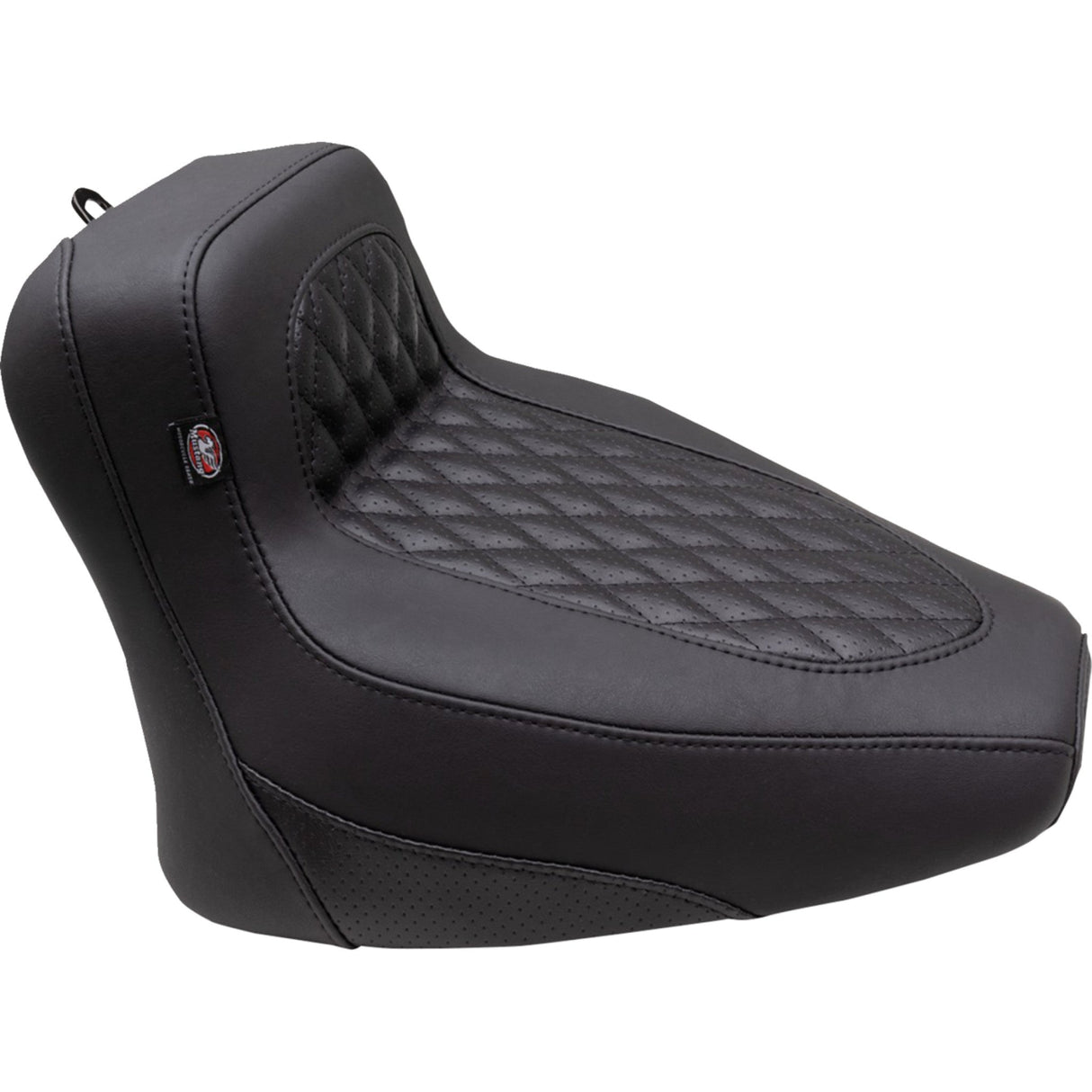 Mustang Squareback Solo Seat Solo Black Diamond Stitch - 88201 For Indian 2022-2024