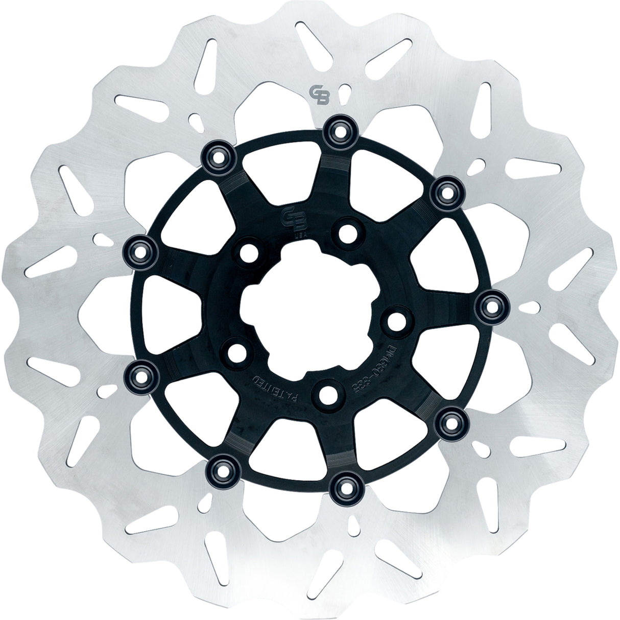 Gbrakes Wave® Brake Rotors Rear Black - GBDU004 For Harley Motorcycles 2006-2026