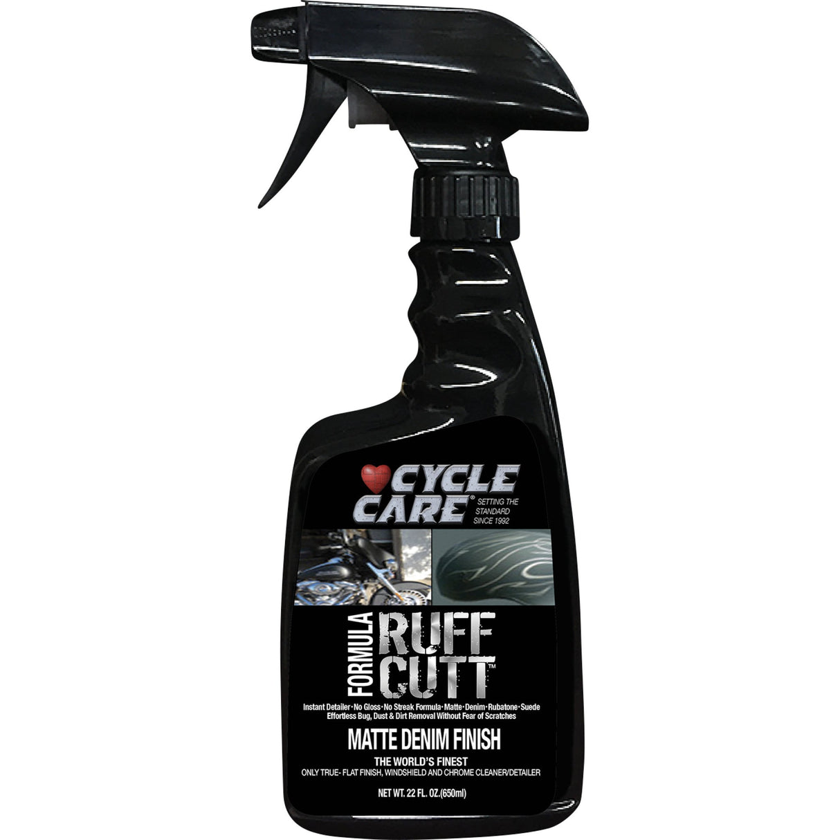 CYCLE CARE FORMULAS 3704-0121 38022 RUFFCUTT Denim Matte Detailer RUFFCUT Denim Detailer - 22 U.S. fl oz.