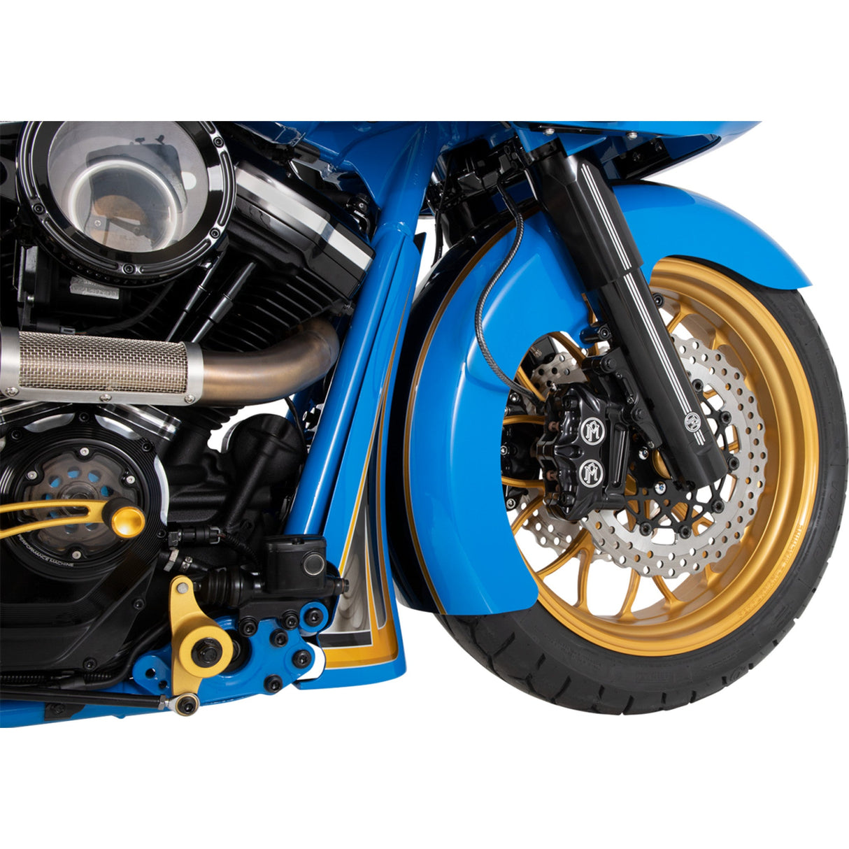 PERFORMANCE MACHINE (PM) 0411-0055 0208-2045-BM Fork Slider Covers — Tech - Contrast Cut - Tech