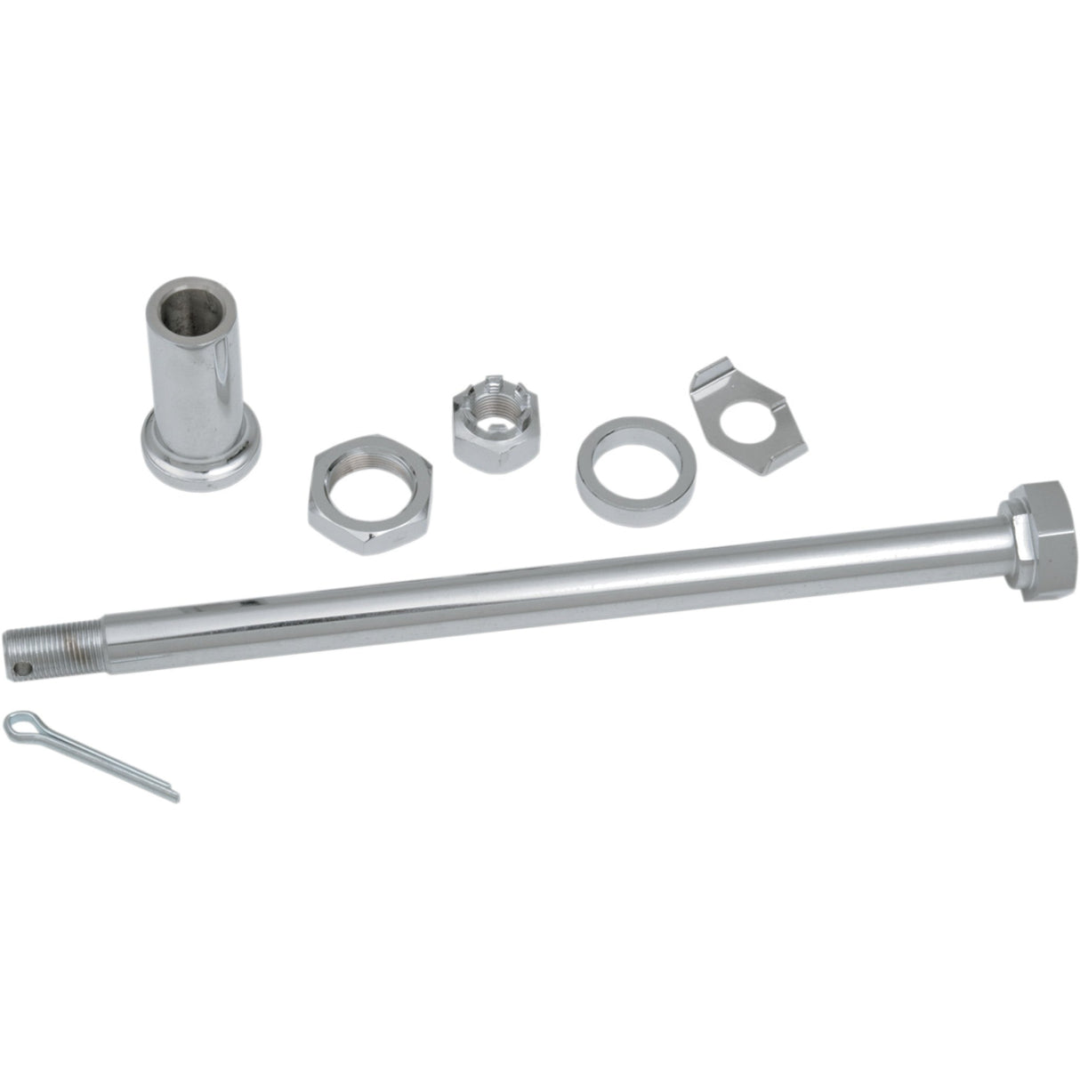 DRAG SPECIALTIES 0214-0580 Rear Axle Kit Axle Kit - Rear - Chrome - '67-'72 BT