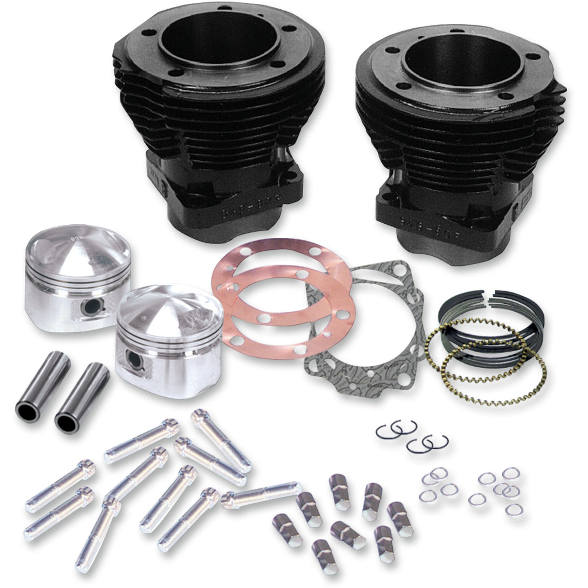 S&S Cycle 3-5/8" Big Bore Cylinder And Piston Kit - 91-9001 For Harley Motorcycles 1966-1984