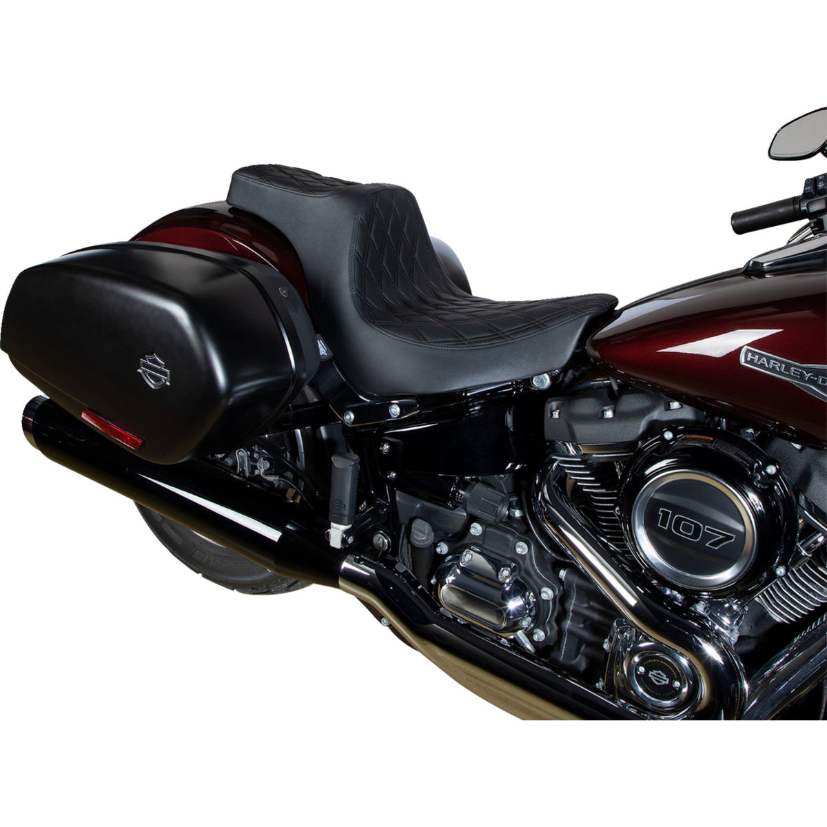 Drag Specialties Predator III Seat For Harley Softail 2018-2024
