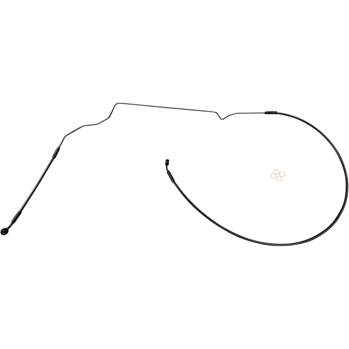 Magnum Shielding XR Stainless Brake Line Kit Upper Black - SBB1419-39 For Indian Scout 2018-2024