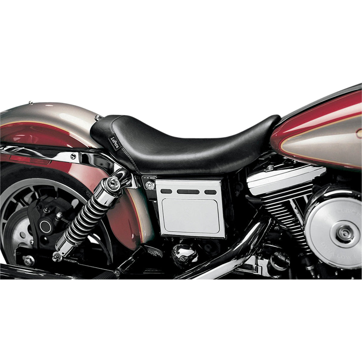 LE PERA DS-904201 LN-001 Bare Bones Solo Seat - Smooth - Black - FXD '96-'03