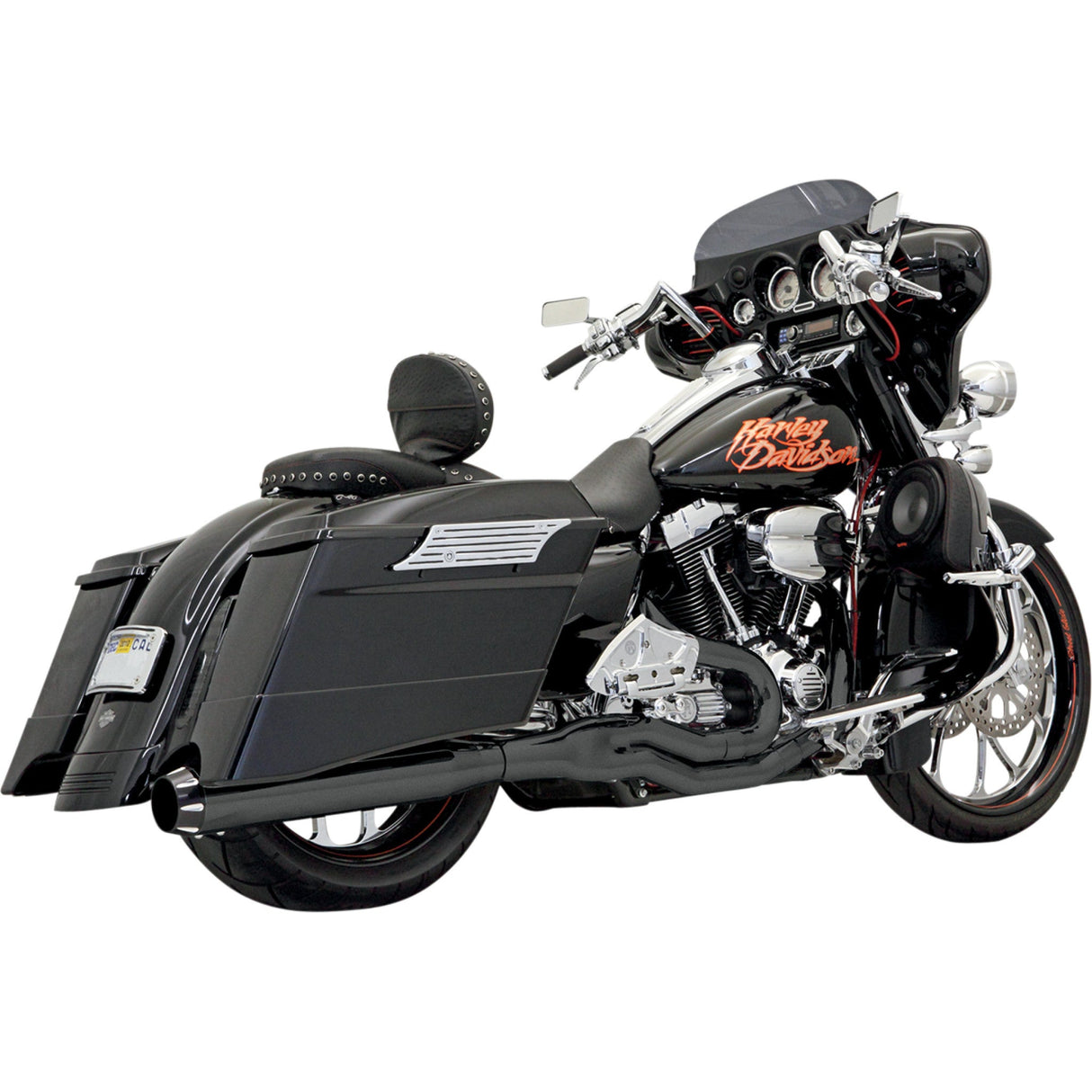 BASSANI XHAUST 1800-1285 FLH-777B Road Rage II B1 Power 2:1 Touring Exhaust - Black