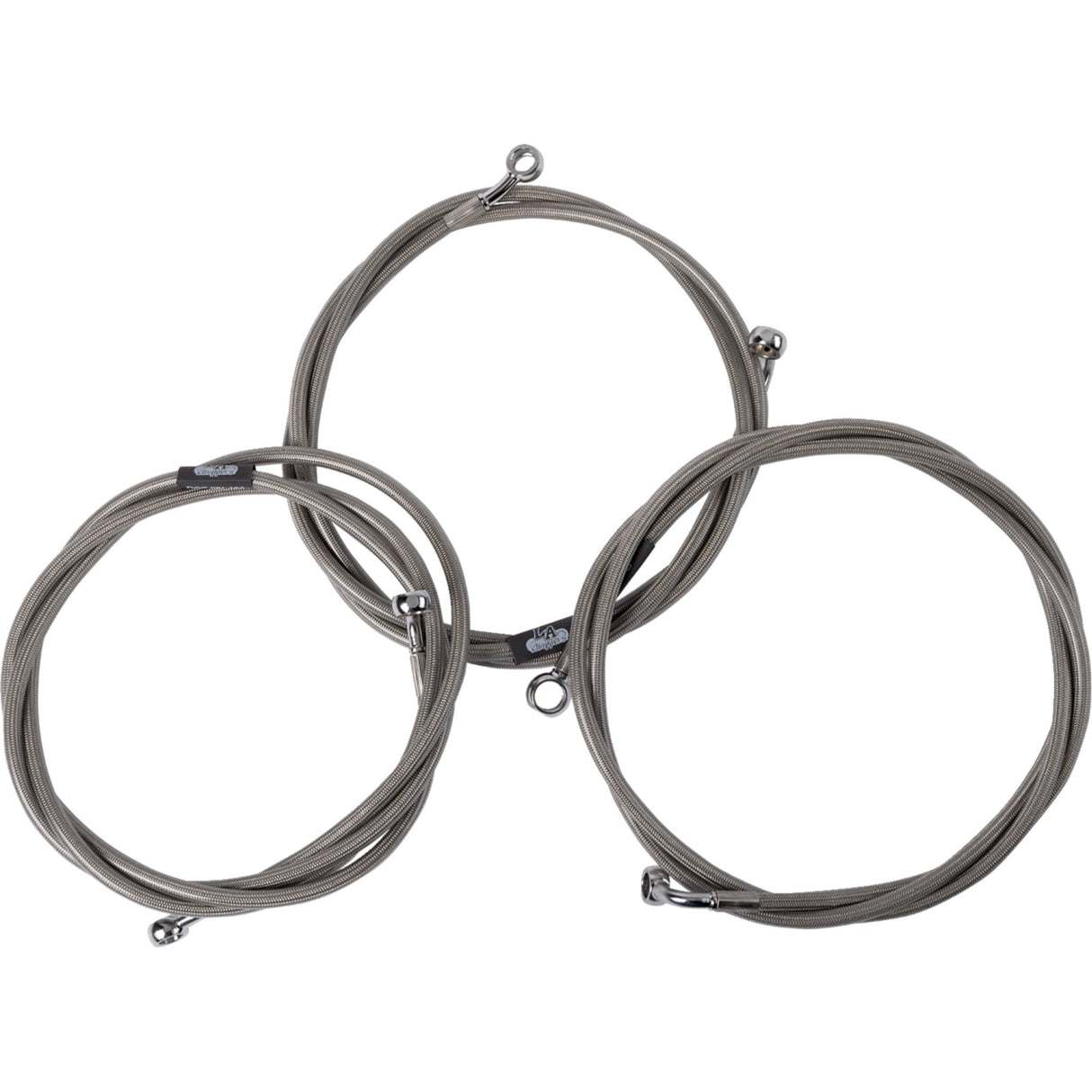LA Choppers Brake Line Kit Chrome - LA-8059B16 For Harley Touring 2023-2026