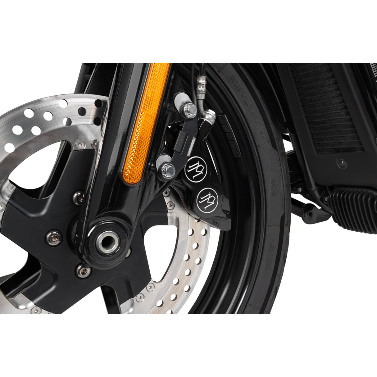 PERFORMANCE MACHINE (PM) 1701-0671 0052-2425-BM 4-Piston Caliper - Contrast Cut - Left Front