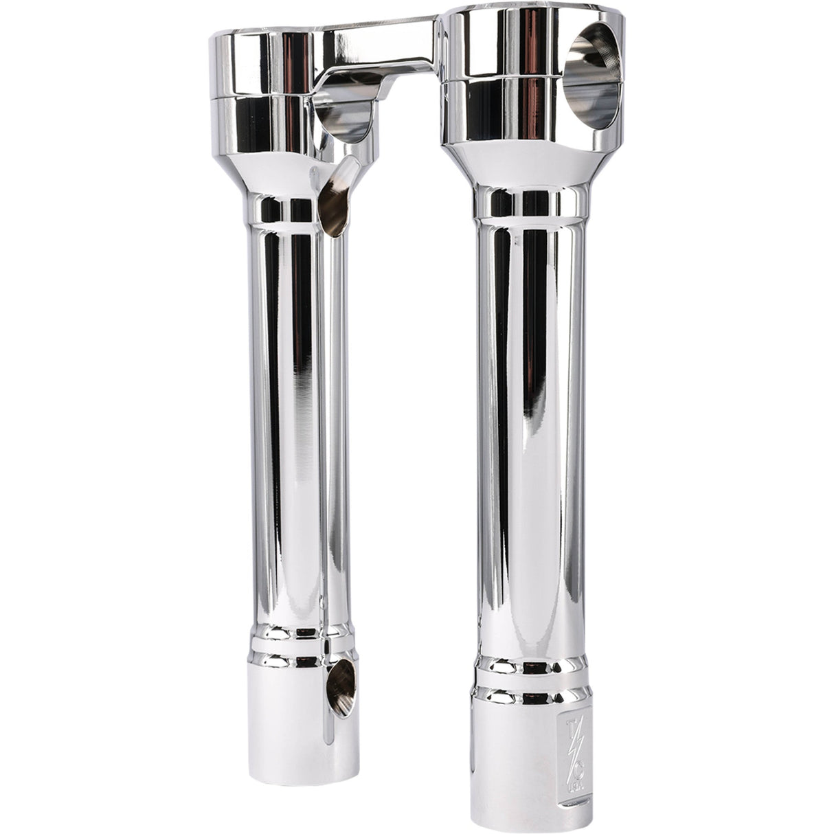 Thrashin Supply CO. Hole Shot Risers 8" Chrome - TSC-8100-3 For Harley Motorcycles 1973-2026