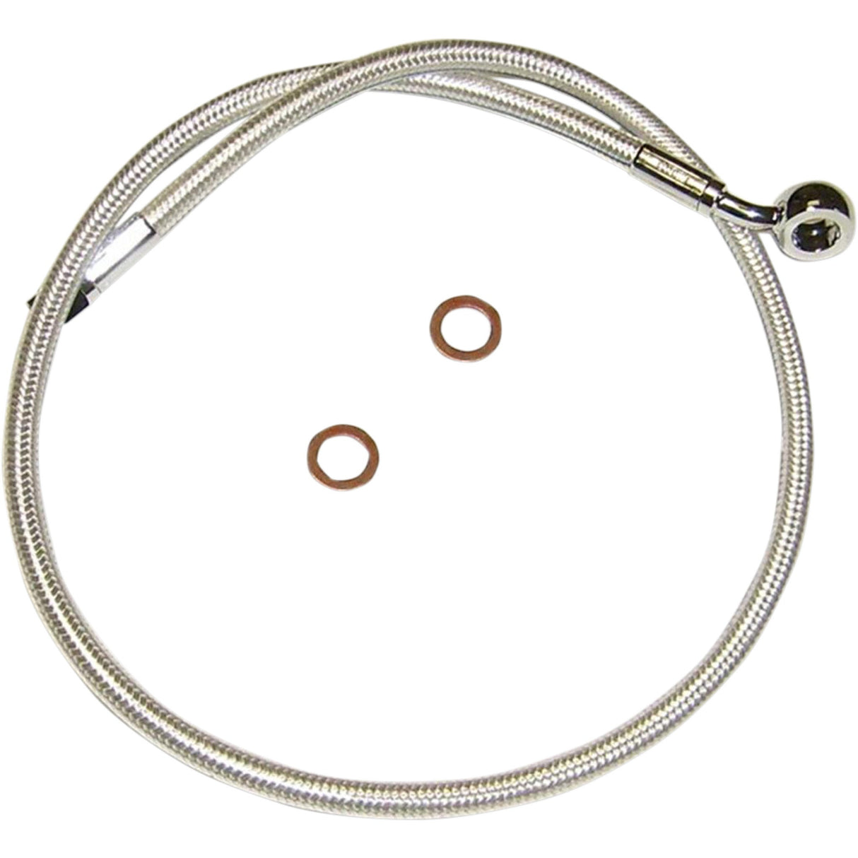 MAGNUM SHIELDING 1741-4021 AS37136 Alternate Length Designer Series ABS-Specific Front Brake Line Kit - 10 mm-35° - 36" - Sterling Chromite II