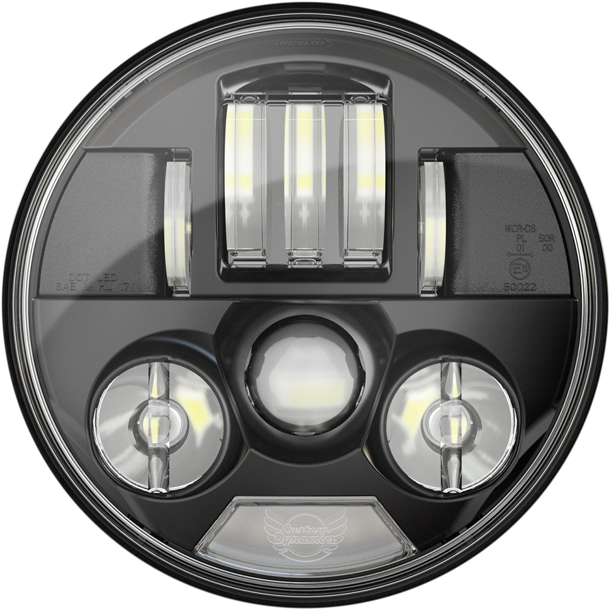 CUSTOM DYNAMICS 2001-1826 PB-7-IND-B 7" ProBEAM® LED Headlamp indian - black