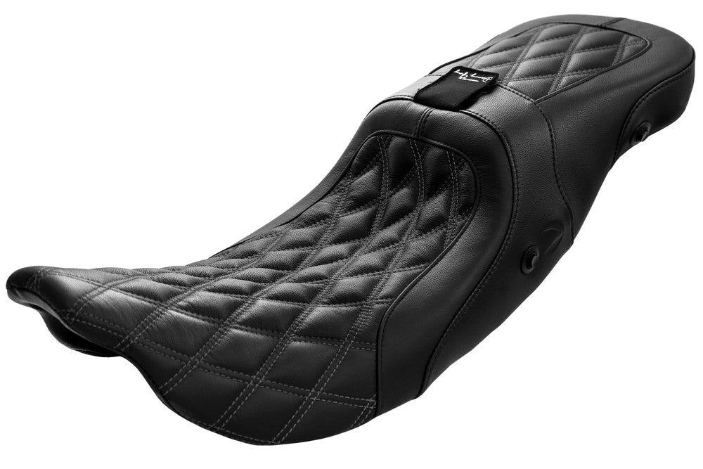 Danny Gray Weekday 2-UP XL Air With BR. REC Diamond Stitch FLH FLT ` - 21-420DIAAIR For Harley Touring 2008-2018