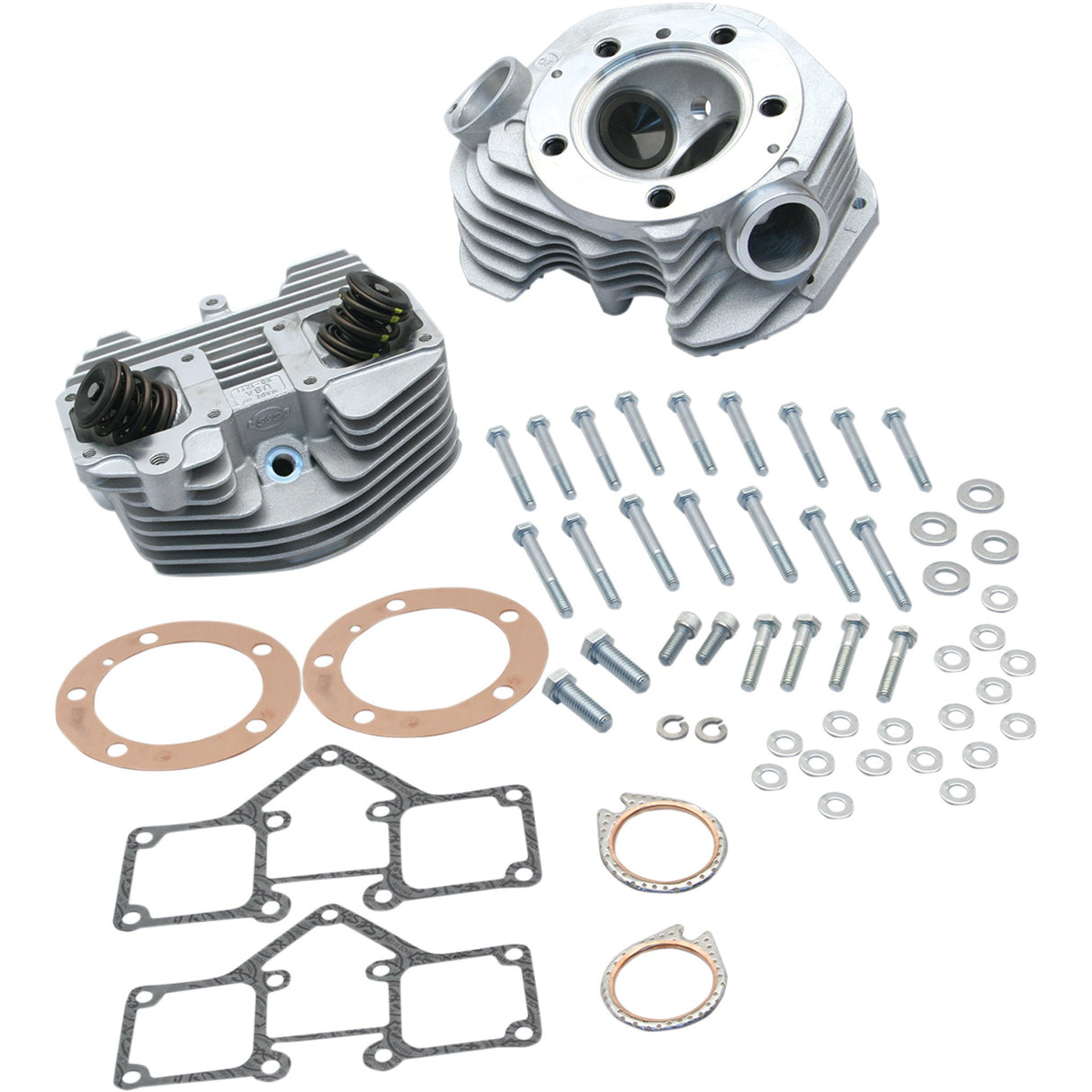 S&S Cycle Super Stock® Cylinder Head Kit Single Plug Band Style Big Twin - 90-1499 For Harley Motorcycles 1966-1984
