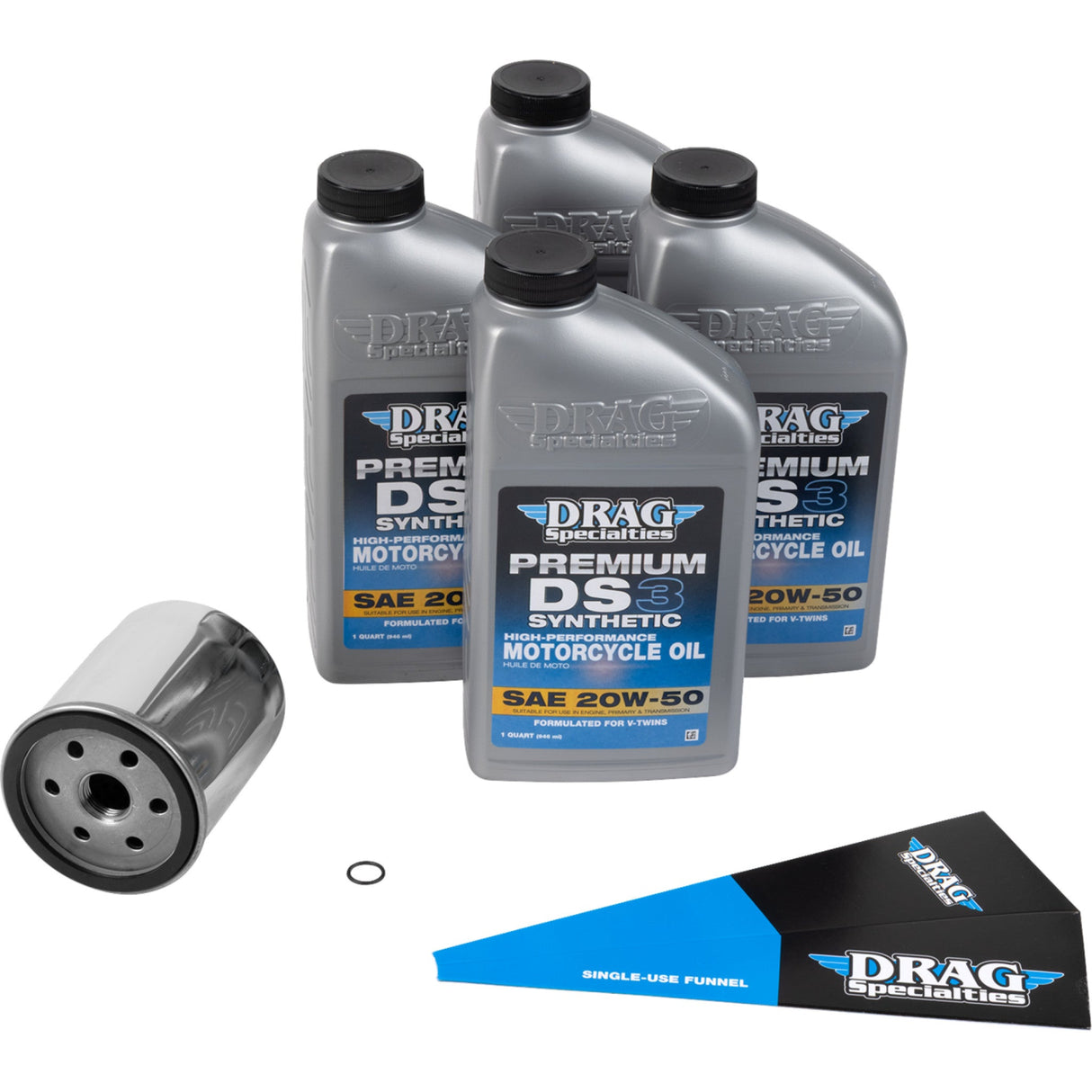 Drag Specialties Oil Change Kit - 3601-1037 For Harley Motorcycles 1957-2026