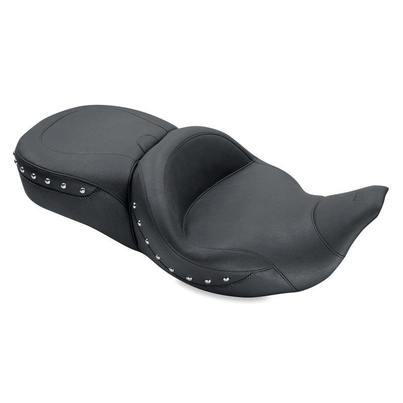 Mustang Motorcycle Mustang Electra Glide,rd Glide,rd King,str Glide Super Touring 1PC Seat W Studs Black - 79546 For Harley Touring 2008-2021