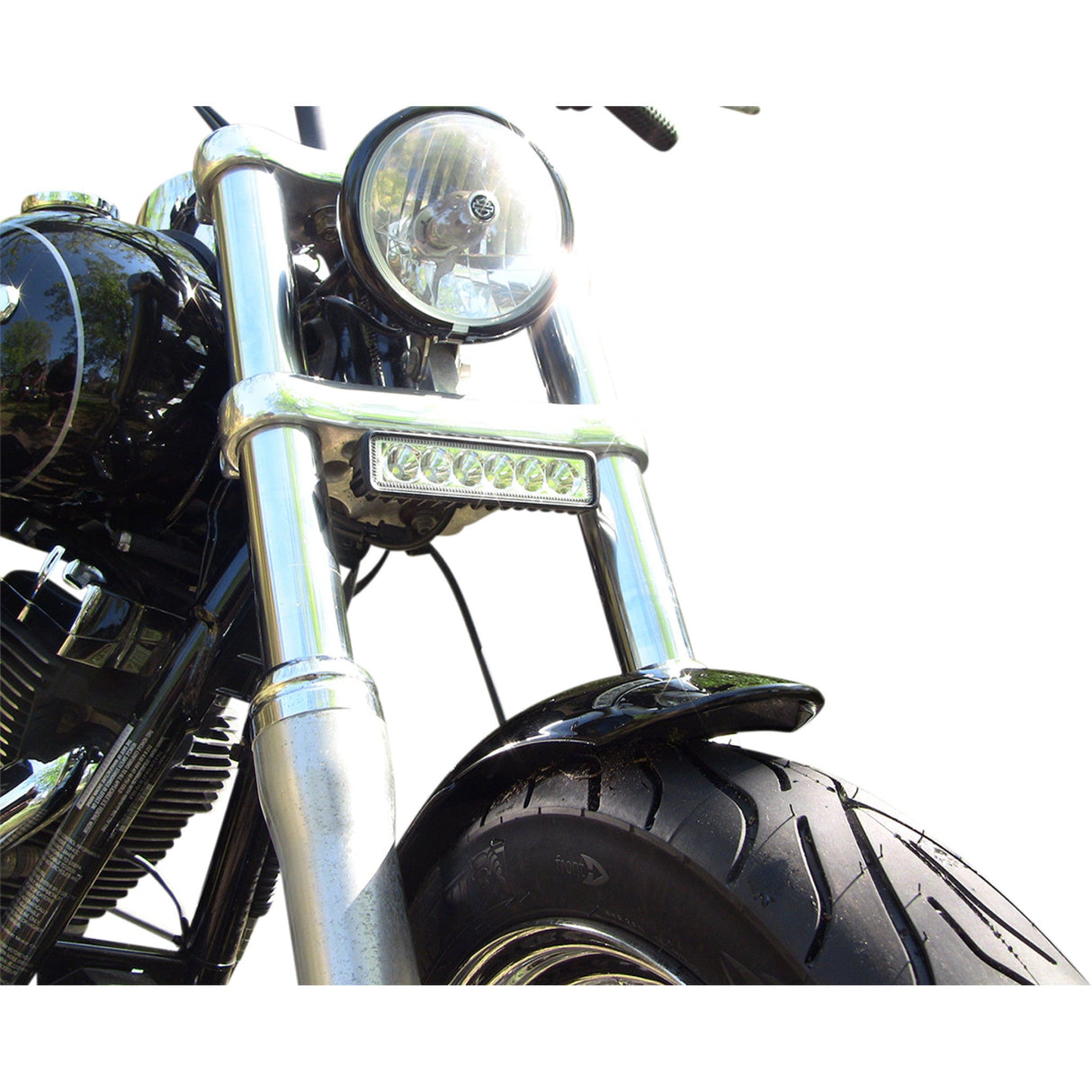 Custom Dynamics Yellow High Power LED Driving Light Bar LED - LB-HP-W2 For Harley Motorcycles 1987-2023