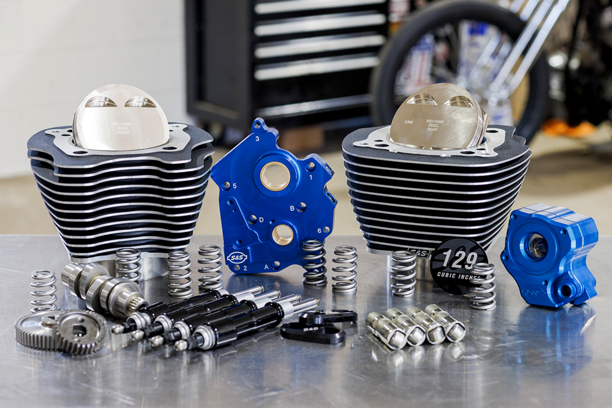 129" Power Package Engine Performance Kit - Gear Drive - Oil Cooled - Highlighted Fins - M8 - 0904-0114