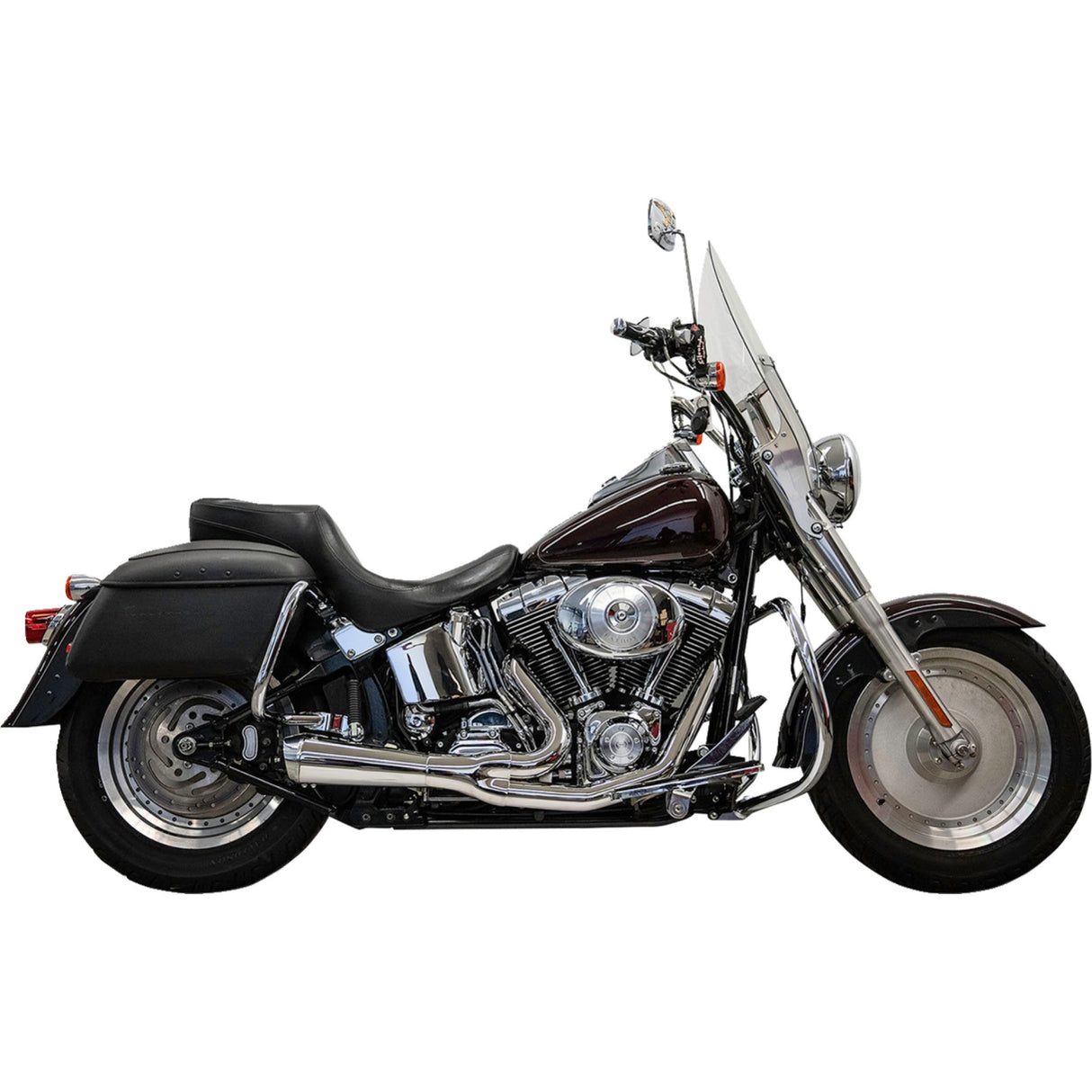 Bassani Xhaust 2-Into-1 Ripper Exhaust System Short Chrome Twin Cam Softails - 1S6C For Harley Softail / Screamin' / 15th Anniversary 1986-2017