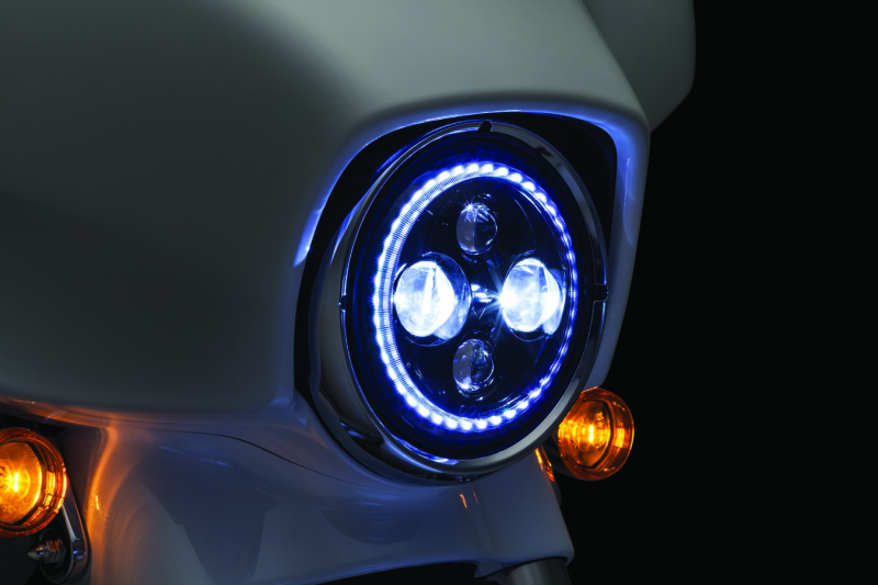 Kuryakyn Orbit Vision 7inch LED Headlight - 2460 For Indian 2014-2021