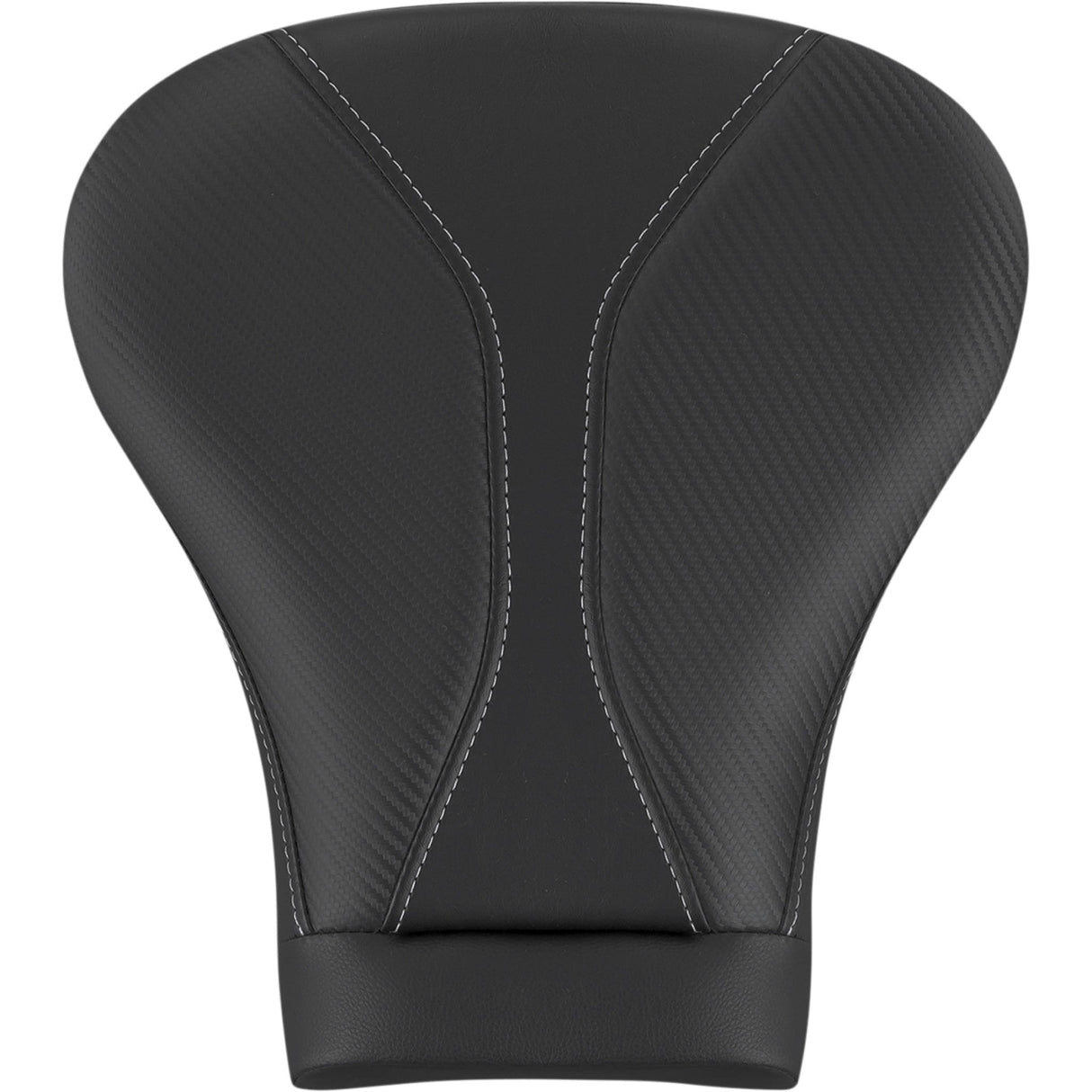 Saddlemen Dominator Pillion Pad Touring Black With Gray Stitching - 808-07B-0142L For Harley Touring 2008-2026