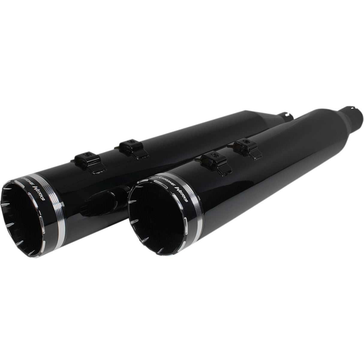 Khrome Werks 4-1/2" HP-Plus® Slip-On Mufflers Obsidian Tracer - 202640 For Harley Touring 2017-2026
