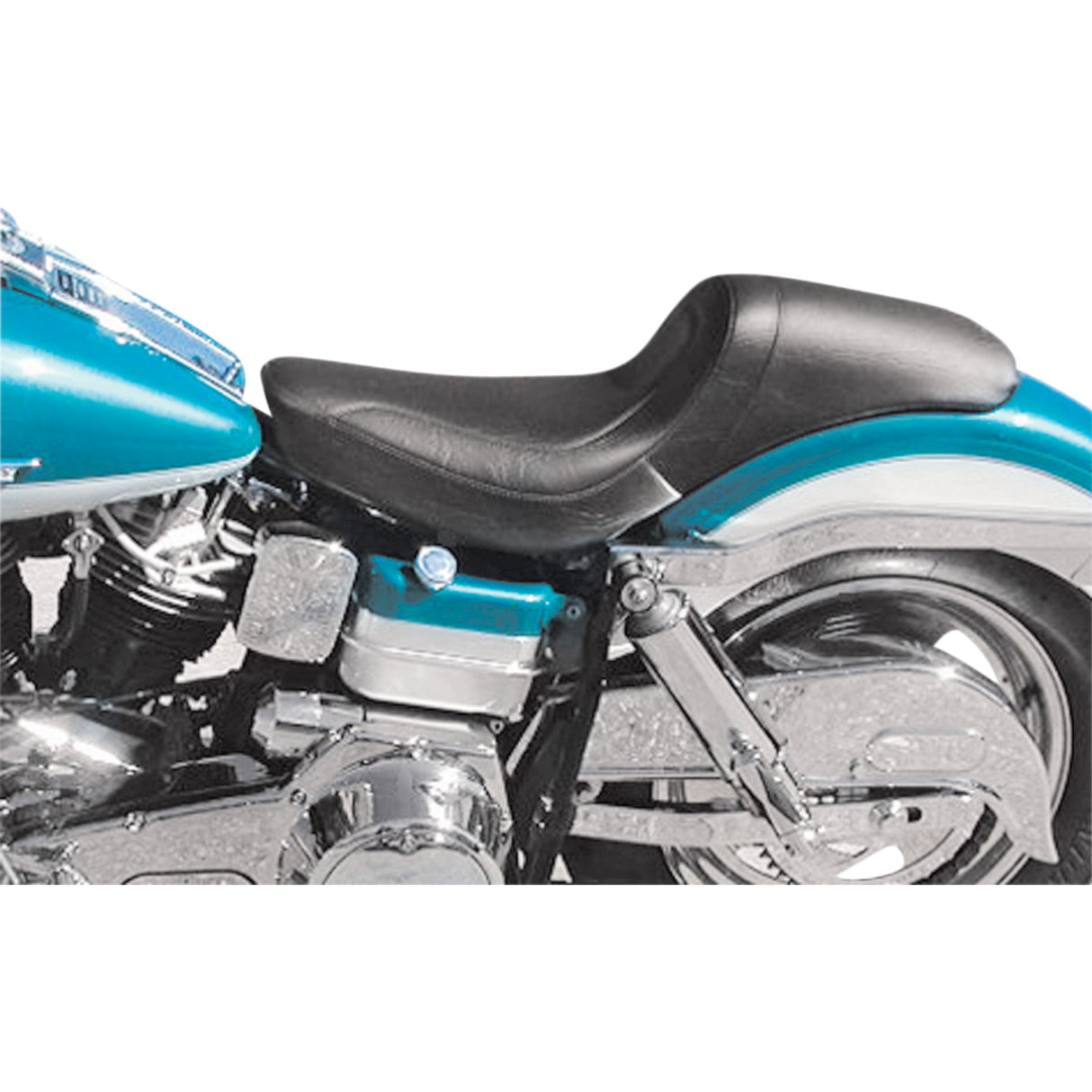 Mustang Fastback™ Seat Fastback™ Stitched Black FX - 75442 For Harley Motorcycles 1958-1984