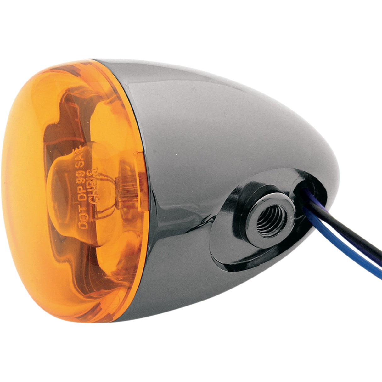 CHRIS PRODUCTS 2020-0155 8887A-BN Custom Turn Signal Turn Signal - Black Nickel/Amber