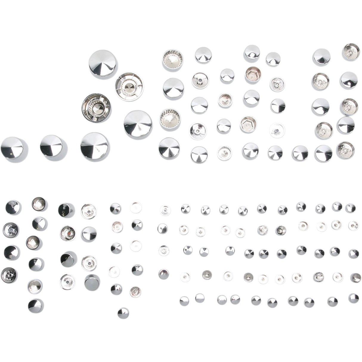 Drag Specialties Deluxe Engine Bolt Cover Kit Chrome For Harley Softail 2009-2017
