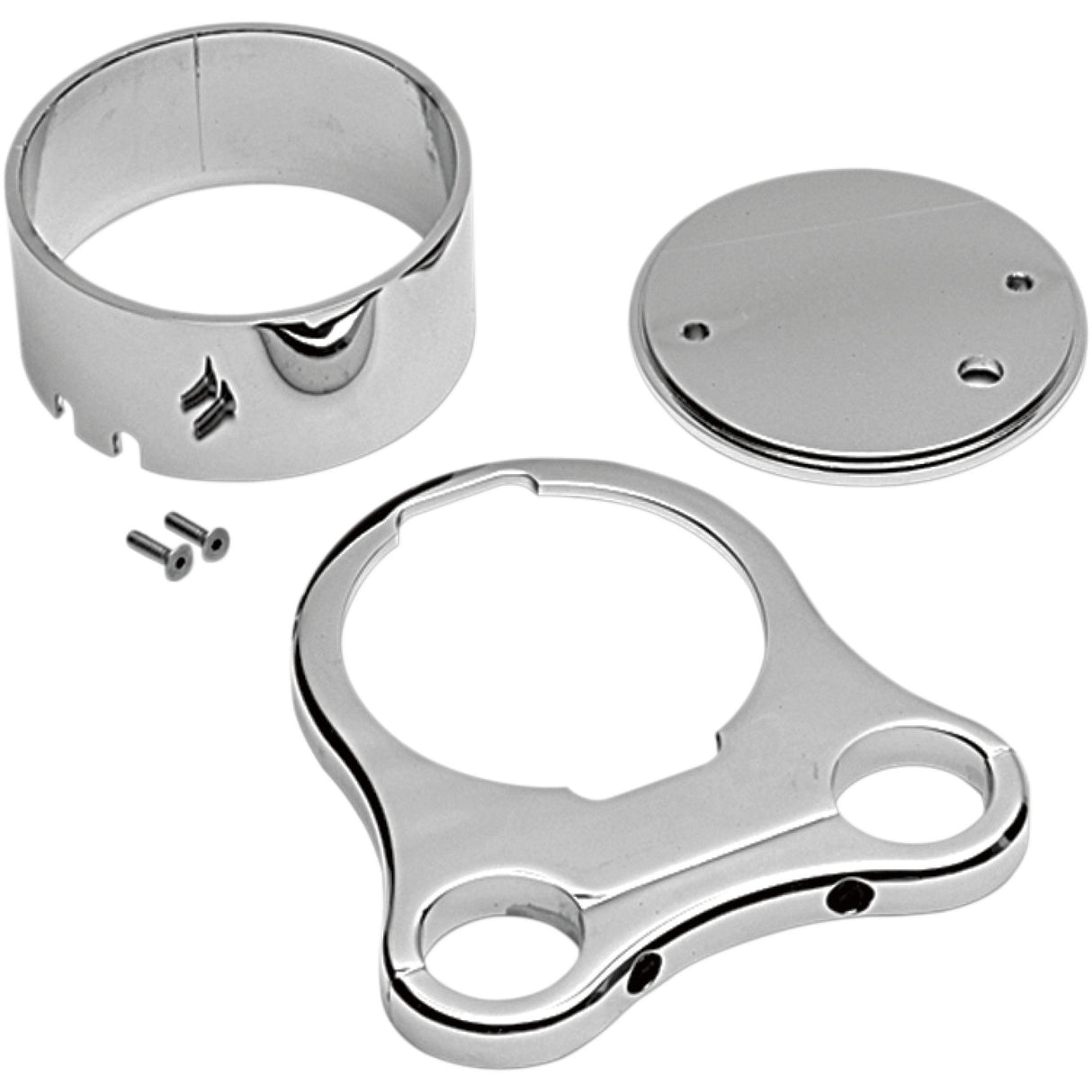 DRAG SPECIALTIES DS-373864 T-Bar Gauge Mounts 1.25" T-Bar Single Gauge Mount - Chrome - For '00-'22 OEM Style Gauges