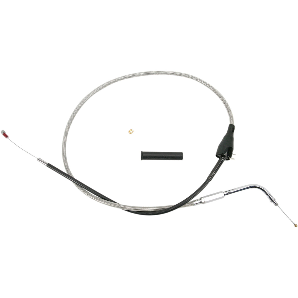 Drag Specialties Stainless Braided Idle Cable Cruise 41-1/2" For Harley Road King Custom 2004-2007