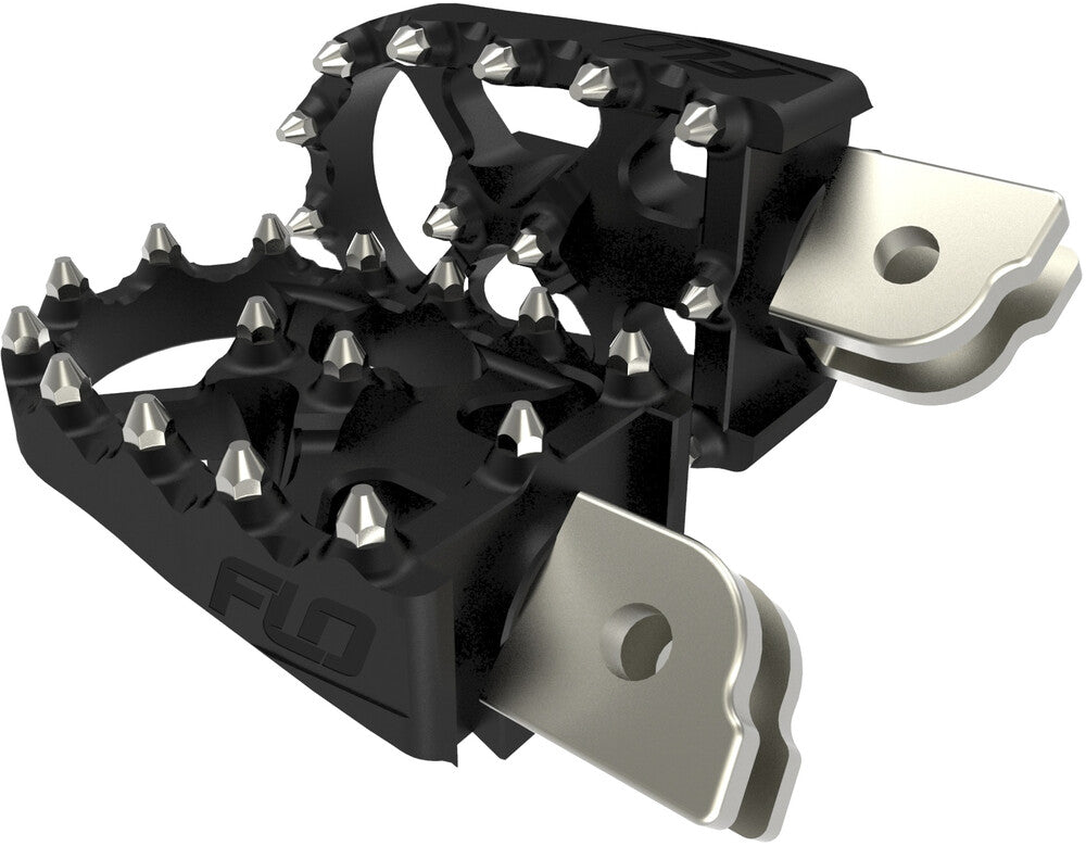 Flo Motorsports Moto Style Footpeg SET Black M8 Softail - FPEG-800-3 For Harley Softail 2018-2020