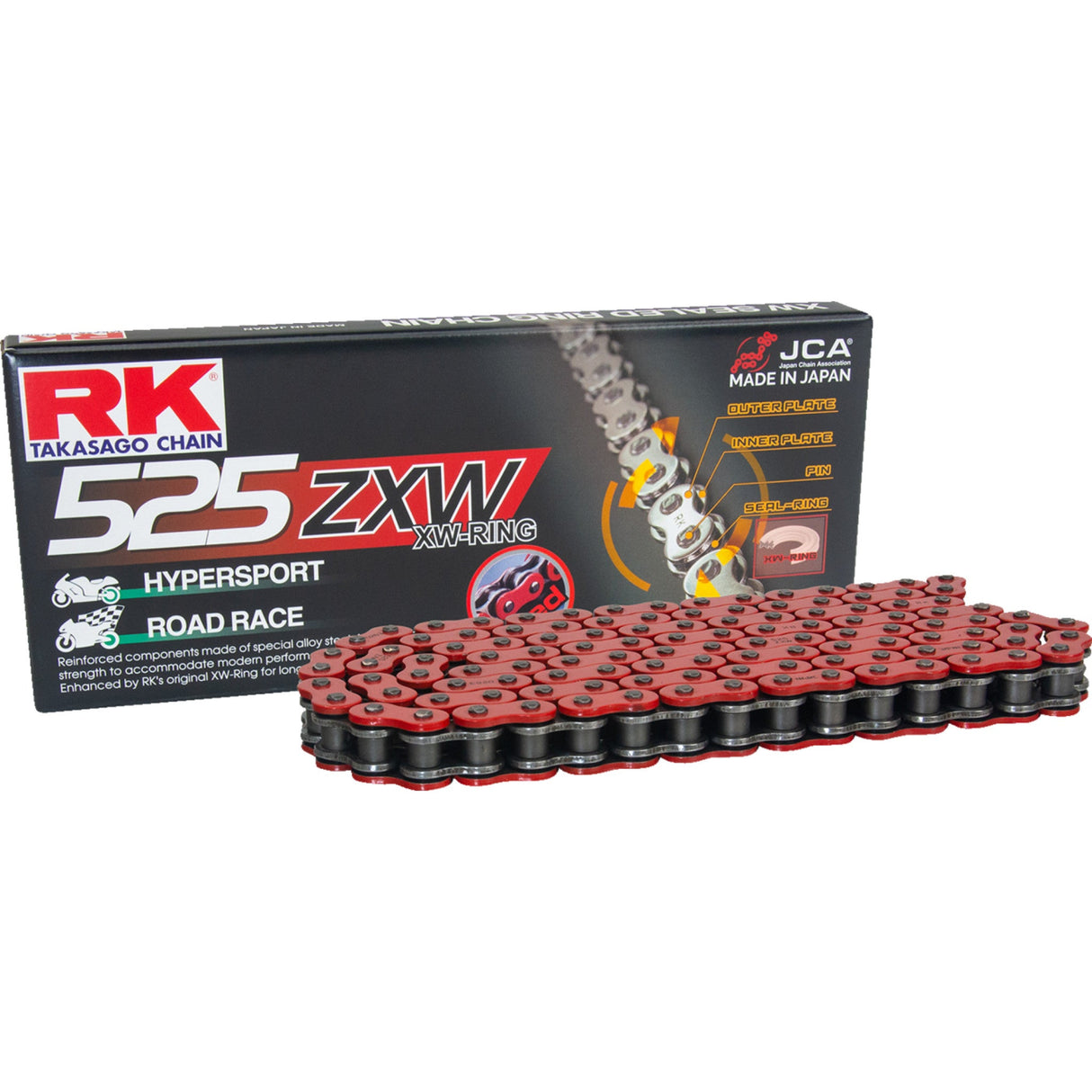 RK 1223-1917 RR525ZXW-120 525 ZXW Drive Chain 525 ZXW - Drive Chain - 120 Links - Red