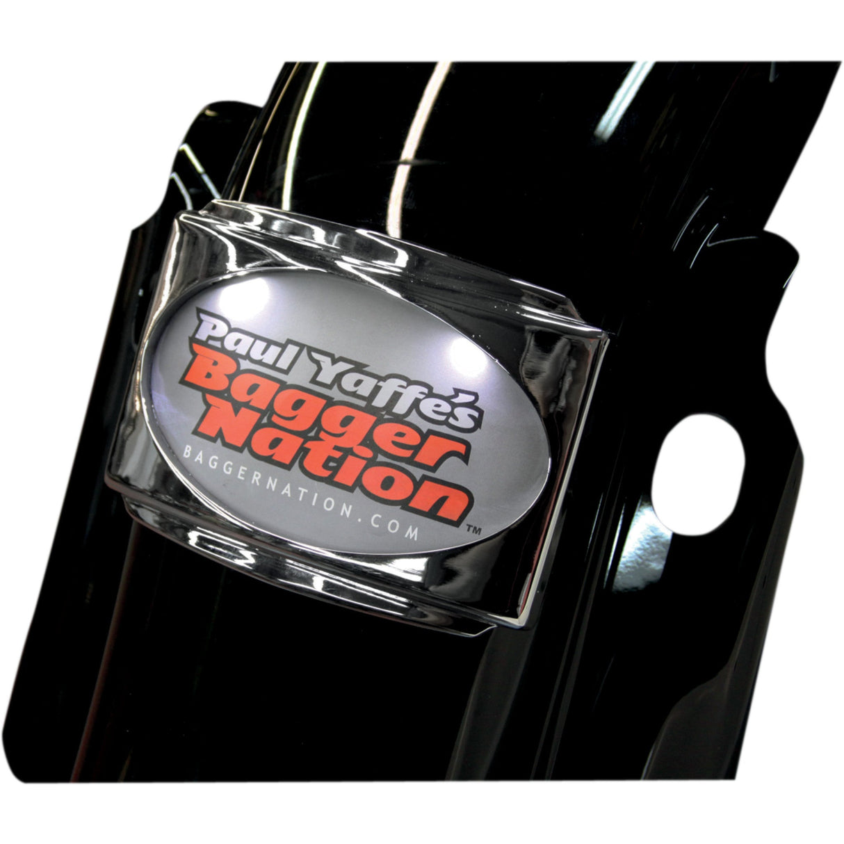 Paul Yaffe Bagger Nation Stealth III License Plate Frame CVO Chrome - PYO:USLP3-C For Harley Touring 2009-2013