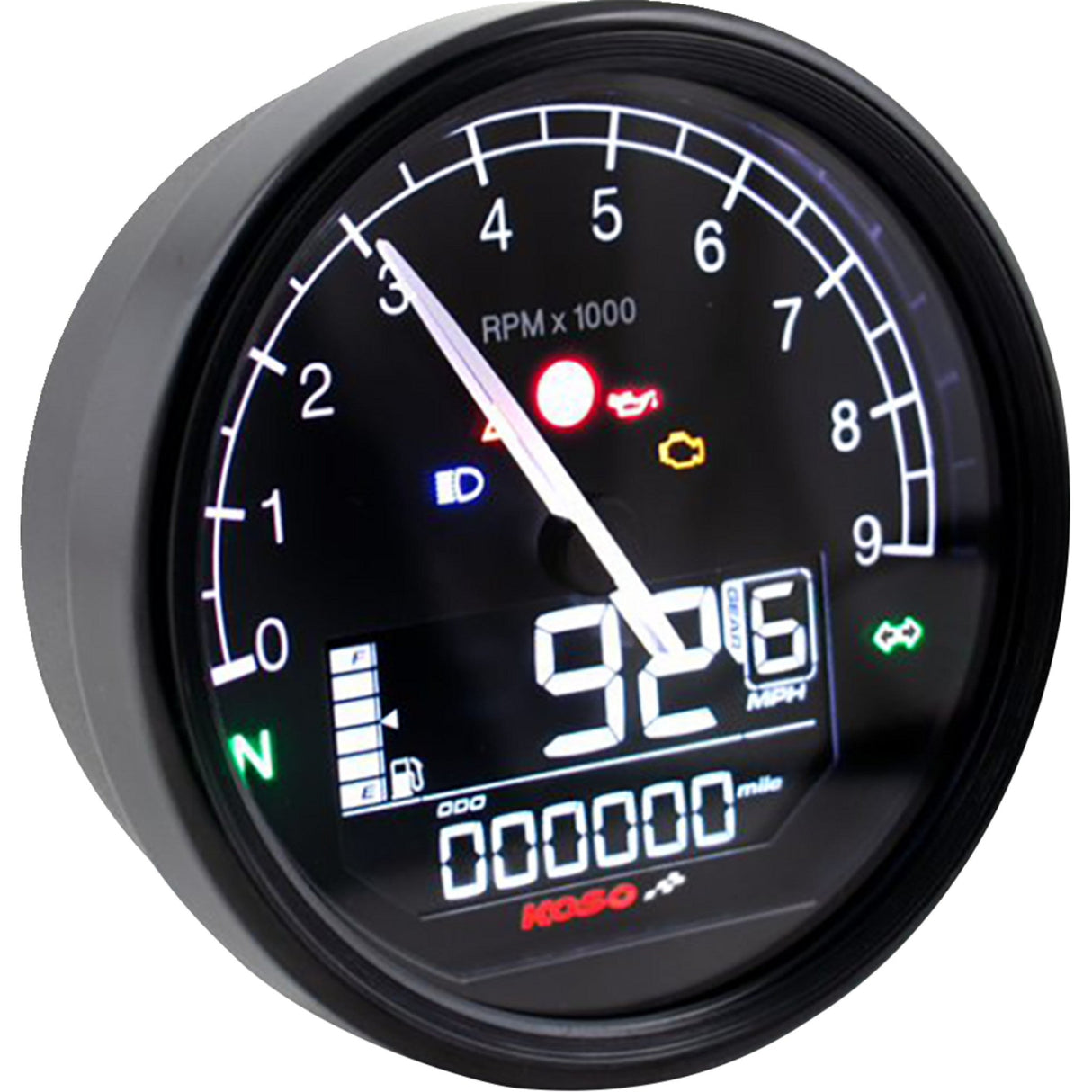 KOSO NORTH AMERICA 2210-0669 BA087000-HD TNT-05 HD Gauge Kit TNT-05 D80 Multi Meter