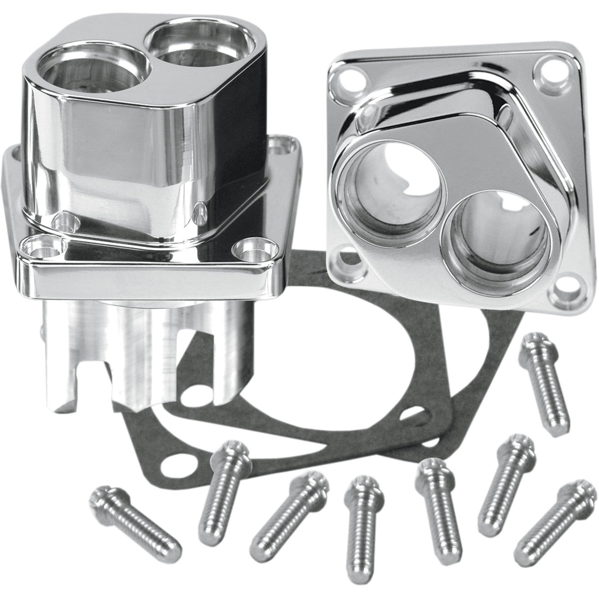 S&S Cycle Billet Tappet Guides Chrome Big Twin - 106-5428 For Harley Motorcycles 1984-2000