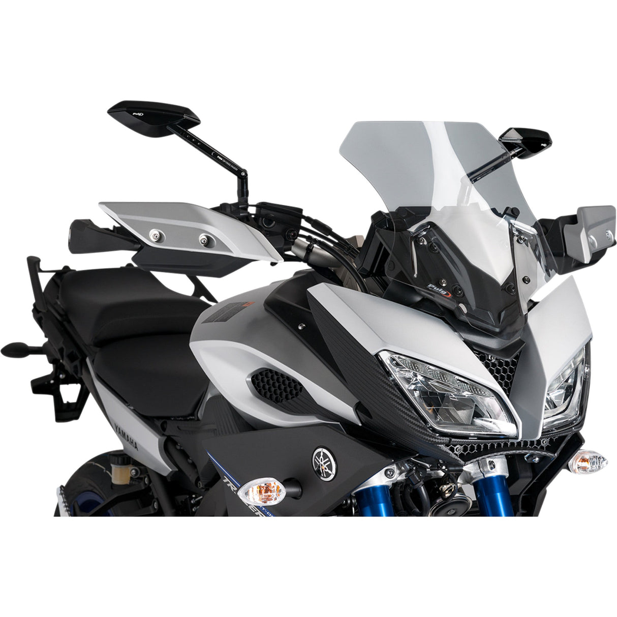 PUIG HI-TECH PARTS 2301-2417 7645H Z-Racing Windscreen Race Windscreen - 15-3/8" - Light Smoke - FJ-09