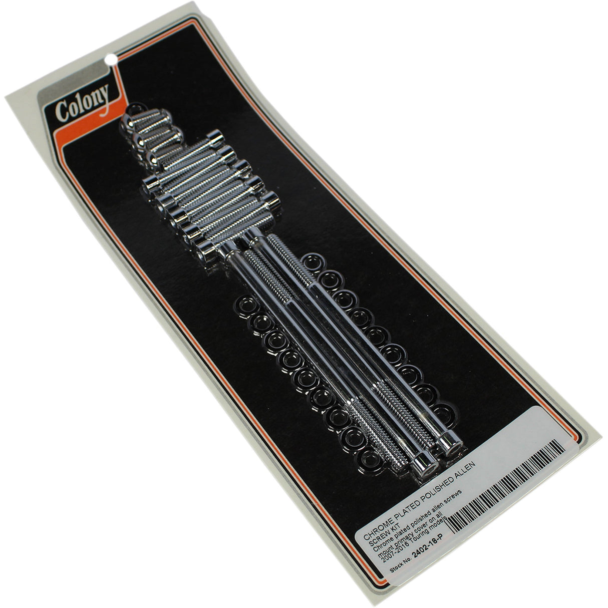 COLONY 2401-1129 2402-18-P Primary Cover Screw Kit Screw Kit - Primary Cover - Chrome