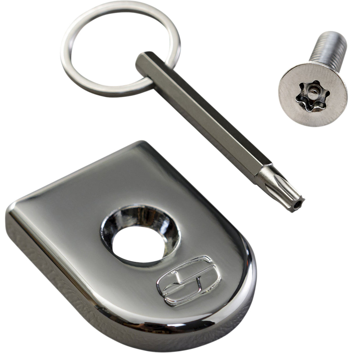 SADDLEMEN 0820-0162 8911C Security Seat Screw chrome