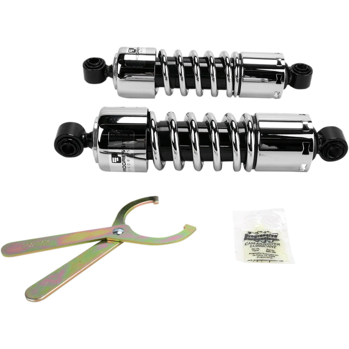 Progressive Suspension 412 Series Without Covers Shock Absorber - 412-4037C For Harley Motorcycles 1991-2017