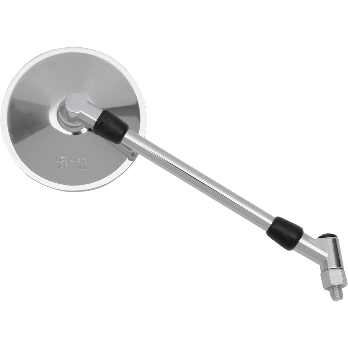 PARTS UNLIMITED 0640-0343 Universal Chrome Mirror — Round Mirror - Side View - Round - Chrome