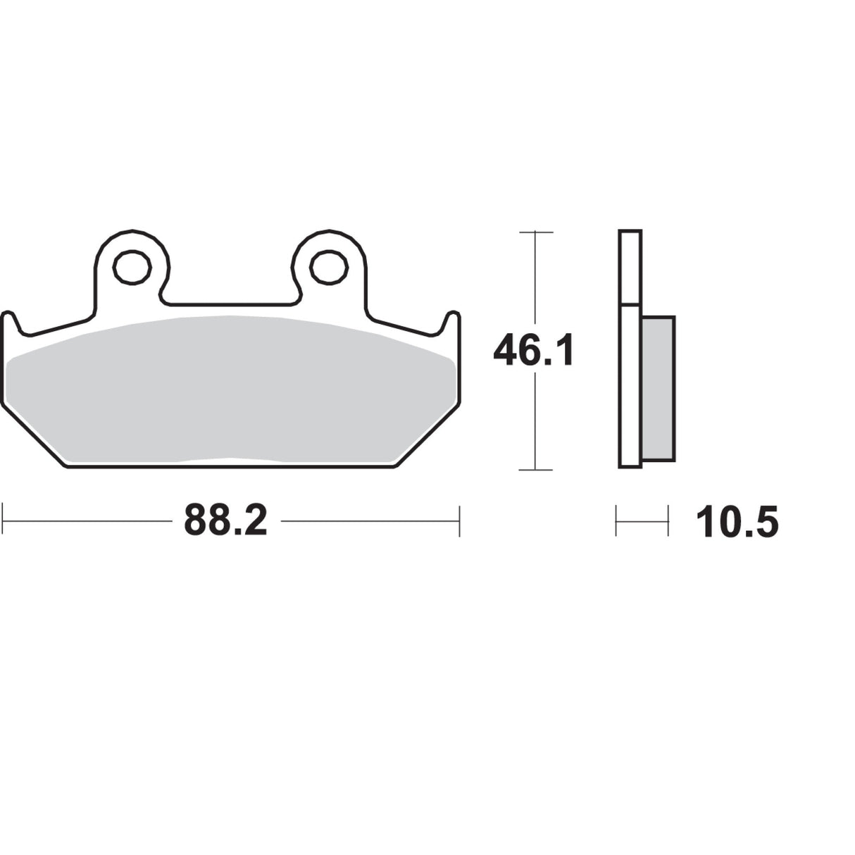 SBS 1722-0698 647HS HS Street Excel Sintered Front Brake Pads HS Brake Pads - Honda - 647HS