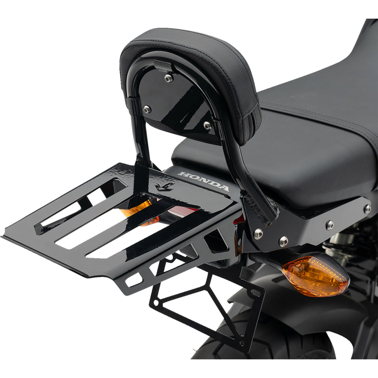 COBRA 1501-0790 02-8607B Back Rest Sissy Bar - Mini - Black - Grom