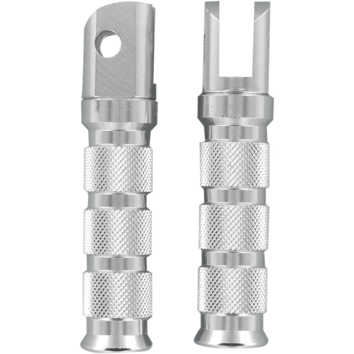 EMGO 50-11241 50-11241 Anodized-Aluminum Footpegs for Sportbikes Front Footpegs - Silver - Yamaha