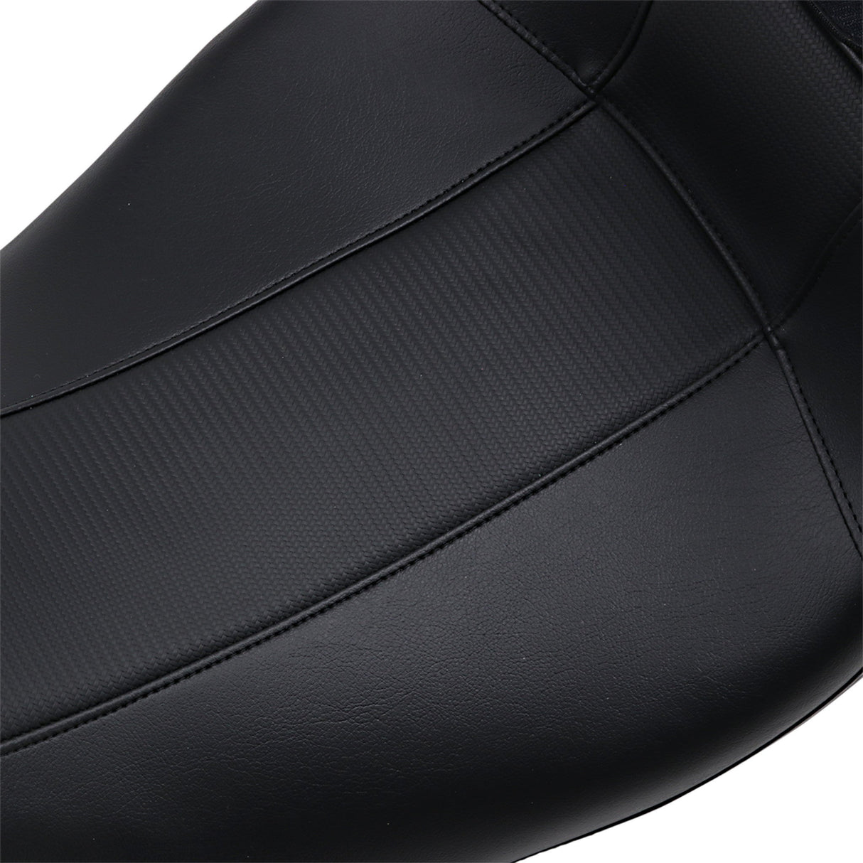 LePera Outcast GT Seat 2-Up With Backrest Black Carbon Fiber - LK-997BRGT3 For Harley Touring 2008-2023