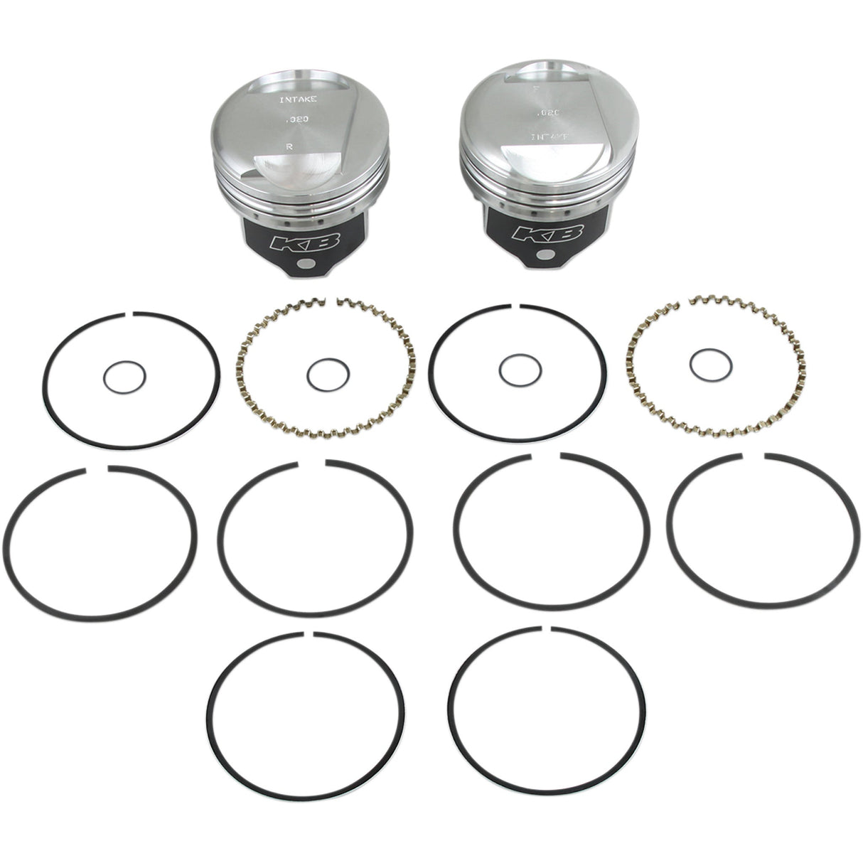 KB PERFORMANCE DS-751250 KB266.020 Hypereutectic Piston Kit Piston Kit