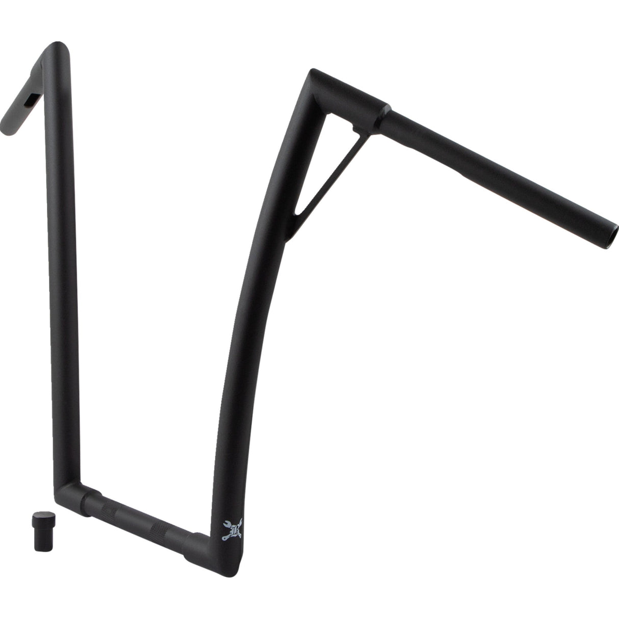Burly Brand Louie Handlebar 19" Textured Black - B12-7011TB For Harley Motorcycles 1949-2024